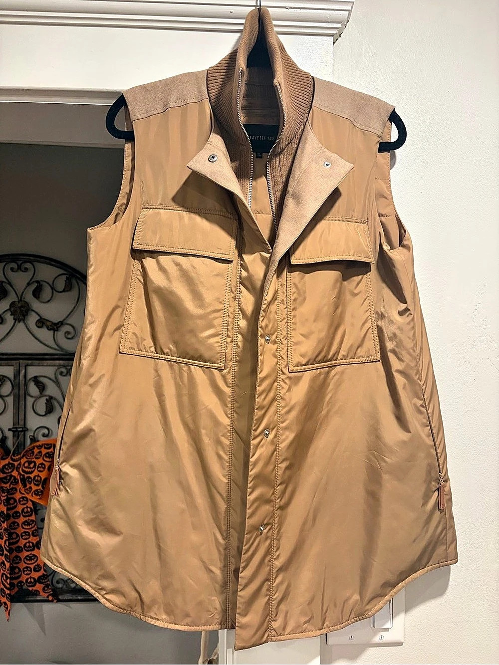 Lafayette 148 Utility Vest in Brown Size Small Like New